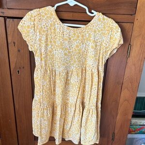 Cat & Jack Yellow Floral Kids Dress